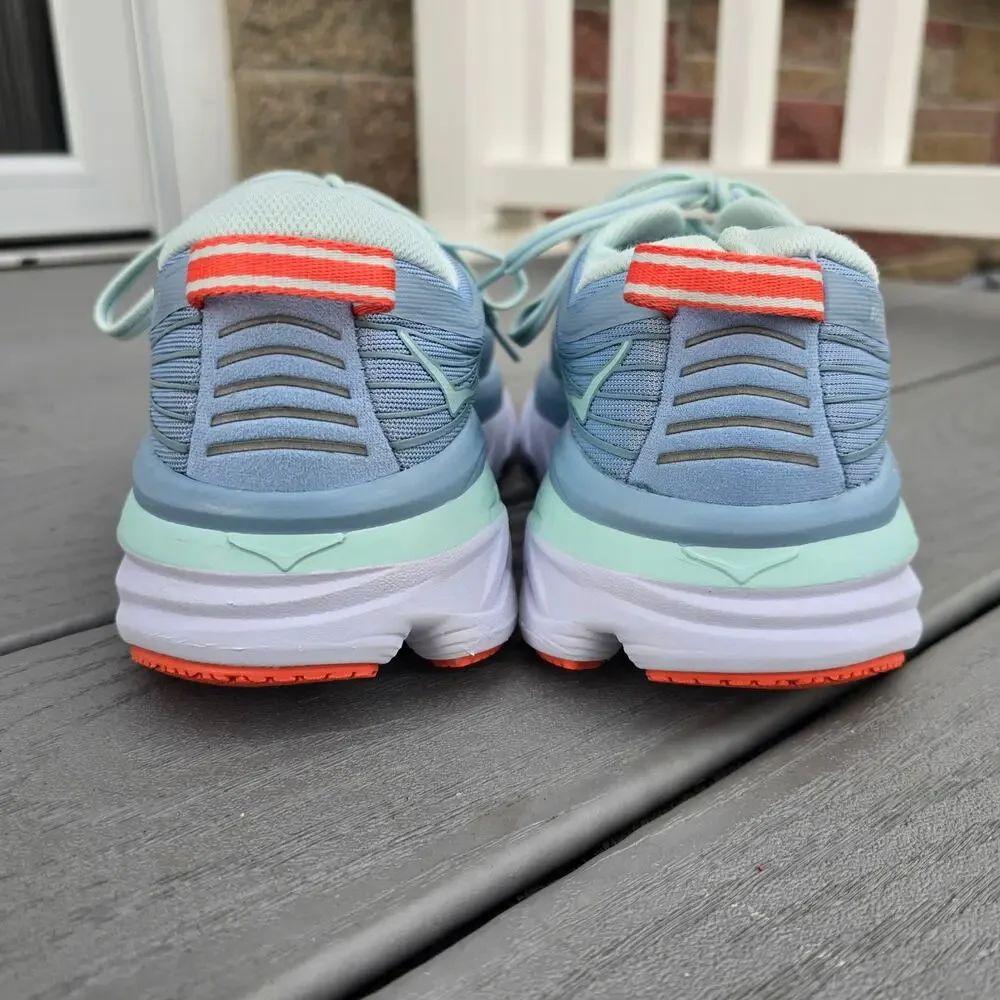 Hoka One Women's Bondi 7 Running Shoes Blue, Size 7 D Wide - Picture 4 of 6